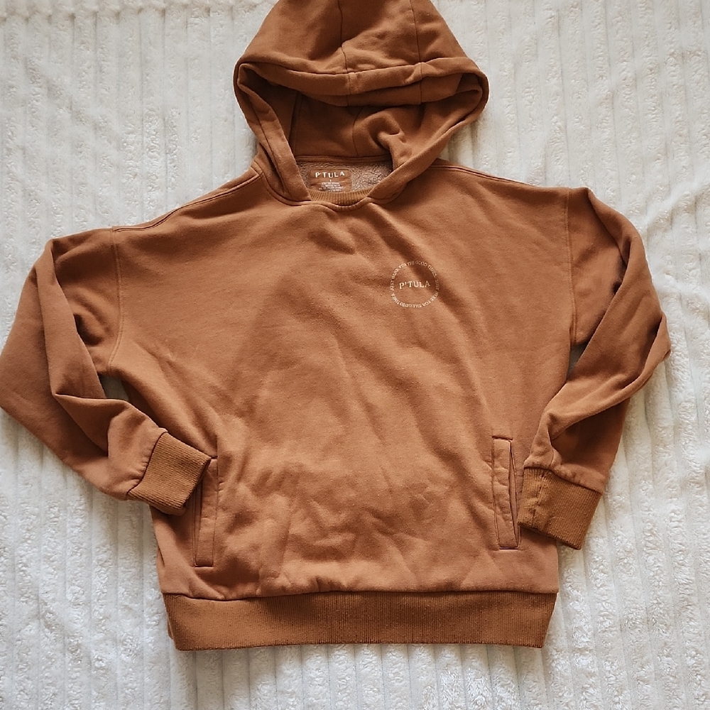 P'tula Rust Brown Hoodie Sweatshirt